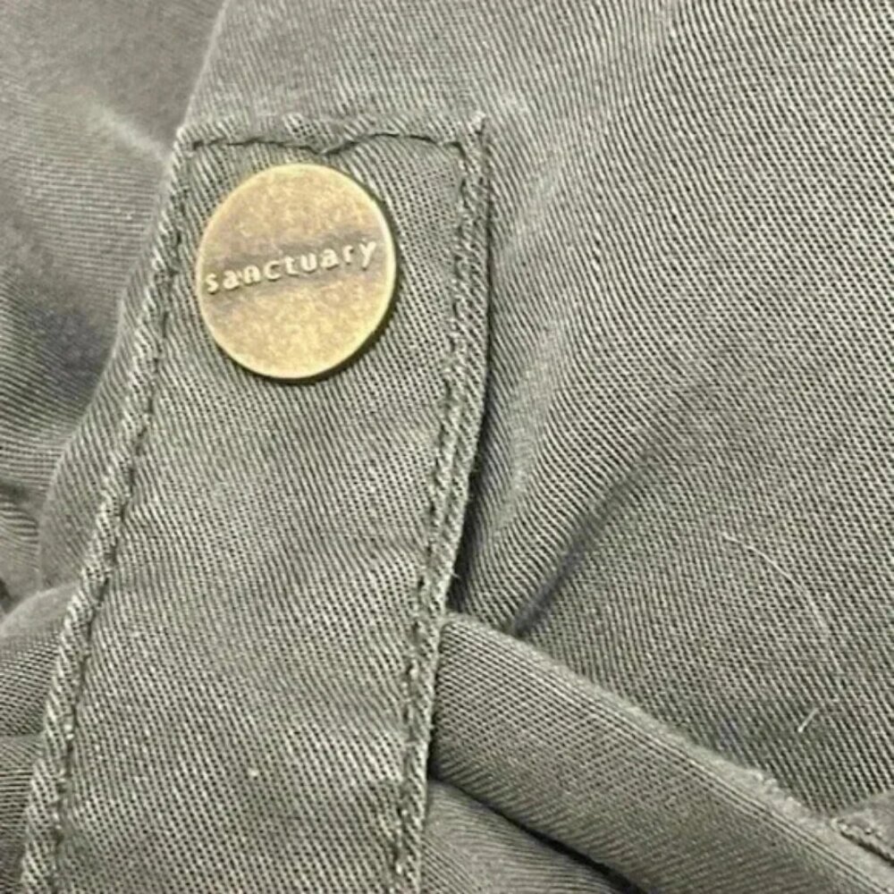 Sanctuary Jacket Women's Size XS Army Green Snap Front Field Utility Military - Picture 5 of 9